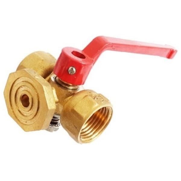 Кран для манометра 3-ходовой 11б18бк(ф)2 Ду 15 Ру16 ВР G1/2" рук с фл Пензапромарматура 01311111, DN 15, 1/2 дюйма